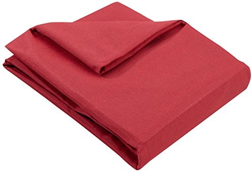 Zebra Textil 21465 narzuta na kanapę beret Ottomane lewa, czerwony 21465
