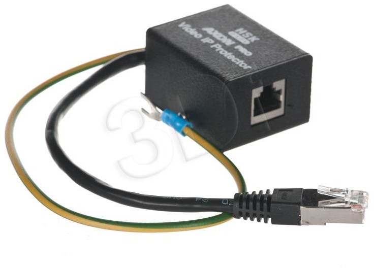 Axon HSK DATA [Pro Video IP Protector] - sieciowe zabezpiecenie przeciwprzepięciowe dla kamer IP (1 kanał dla sieci 10/100/1000 Mb/s, UTP/STP, metalowy) W0041