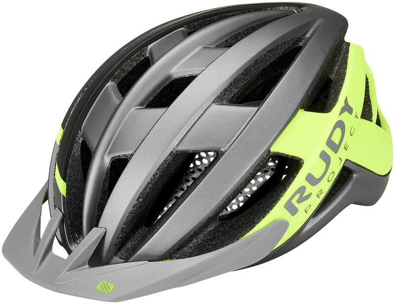 RUDY Project Project Venger MTB Kask, titanium/yellow fluo matte L | 59-62cm 2021 Kaski MTB HL660012