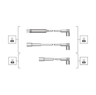 MAGNETI MARELLI Przewody zapłonowe - zestaw 941319170020