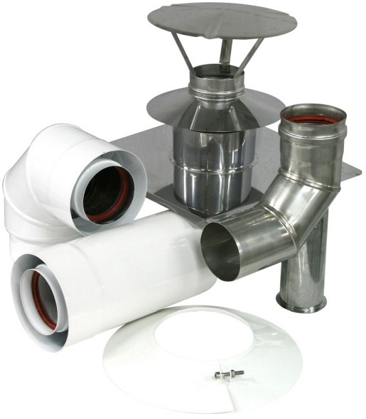 Spiroflex Zestaw przyłączeniowy  do szachtu kominowego 80/125 mm