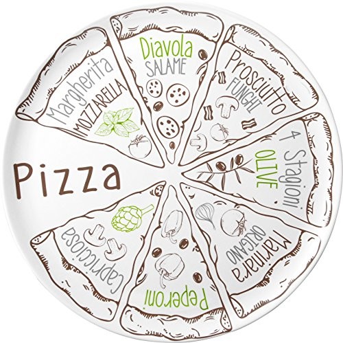 Brunner naczynia Melaminowe naczynia Camping talerz do pizzy 37,5 Pizza zestaw-częściowy 0830131N