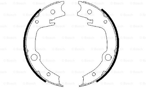 BOSCH Zesatw szczęk hamulcowych, hamulec postojowy 0 986 487 679