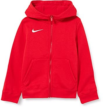 Nike Boys Y NK FLC PARK20 FZ bluza z kapturem, University czerwony/biały, M CW6891