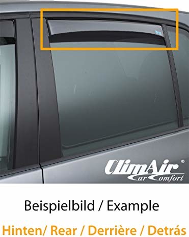 ClimAir ClimAir 4576 owiewka Master (z tyłu) pasuje do Fiat Tipo SW Kombi 2016, smoke 4576
