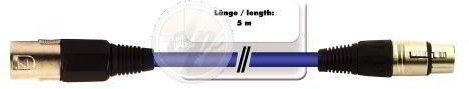 Omnitronic XLR wire bieguny 5Â m Niebieski 3022010N