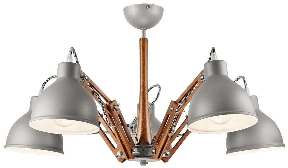 Lamkur Żyrandol natynkowy MARCELLO 5xE27/60W/230V