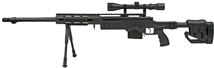 Karabin snajperski ASG MB4411D zestaw - czarny (WEL-03-006031) G WEL-03-006031