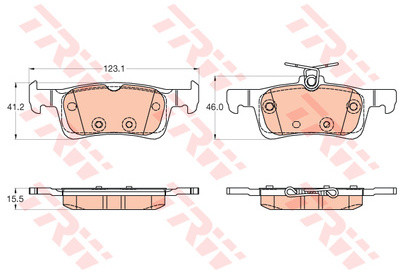 TRW KFZ Ausruestung GmbH) KFZ Ausruestung GmbH) GDB2037 GDB2037