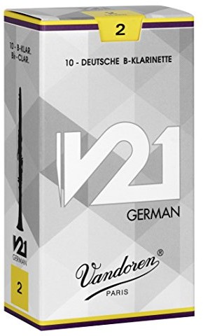 Vandoren CR862 V21 kartridże do klarnetów, 10 sztuk, grubość 2 CR862