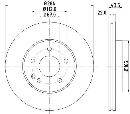 HELLA PAGID Tarcza hamulcowa PAGID 8DD355102-971