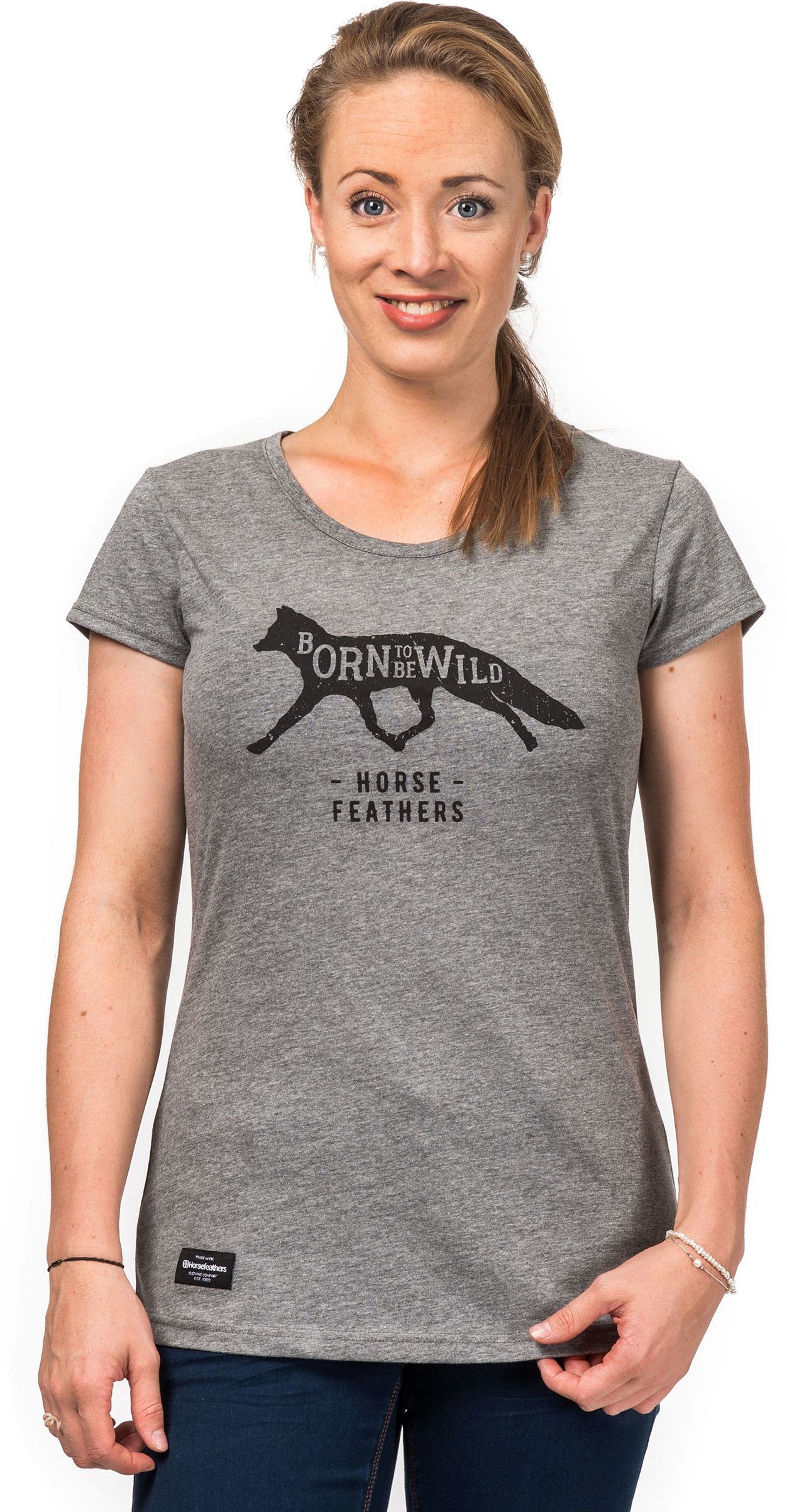 Horsefeathers t-shirt damski ESTA TOP heather gray)