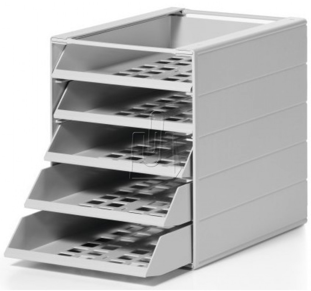 Durable Pojemnik z 5 szufladami Idealbox Basic szary 1712003050