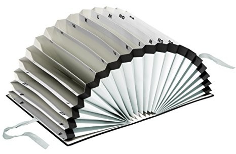 Pagna Segregator (teczka na dokumenty, 20 przegródek, tabela A-Z, niemiecki alfabet, czarny 24211-04