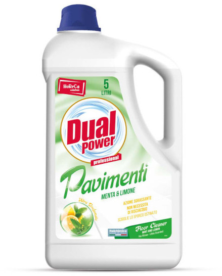 Dual Power Professional DUAL POWER HORECA Płyn uniwersalny do mycia podłóg MIĘTA I CYTRYNA, 5000 ml 8054633837535