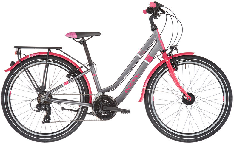 s'cool s'cool chiX twin alloy 24 21-S Dzieci, blackberry 24