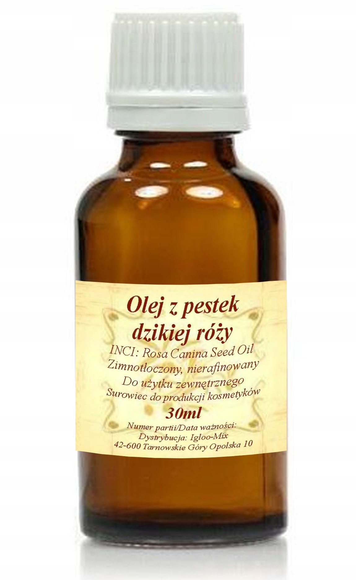 Olej z pestek Dzikiej Róży 30ml zimnotłoczony