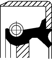 CORTECO Pierscień uszczelniający wału, wał skrzyni biegów 19034104B