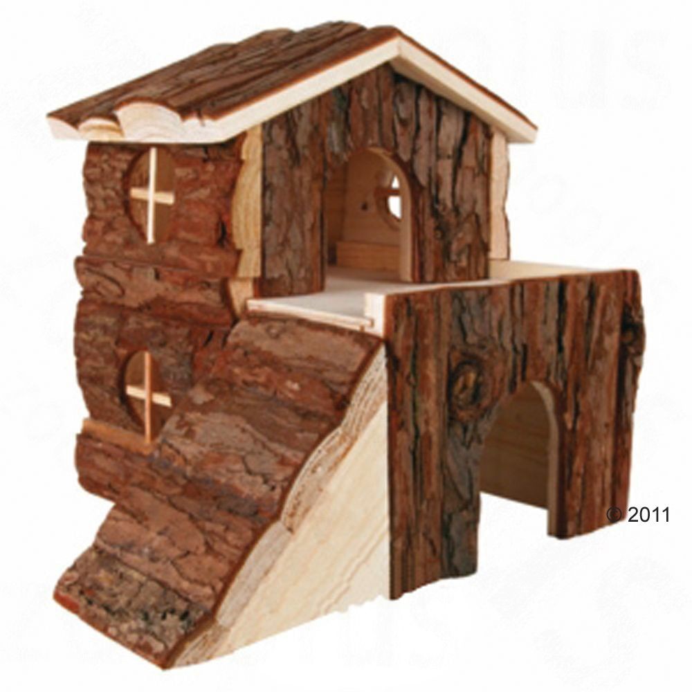 Zooplus Exclusive Dwupiętrowy domek dla gryzonia Dla świnki morskiej dł x szer x wys 30 x 20 x 30 cm