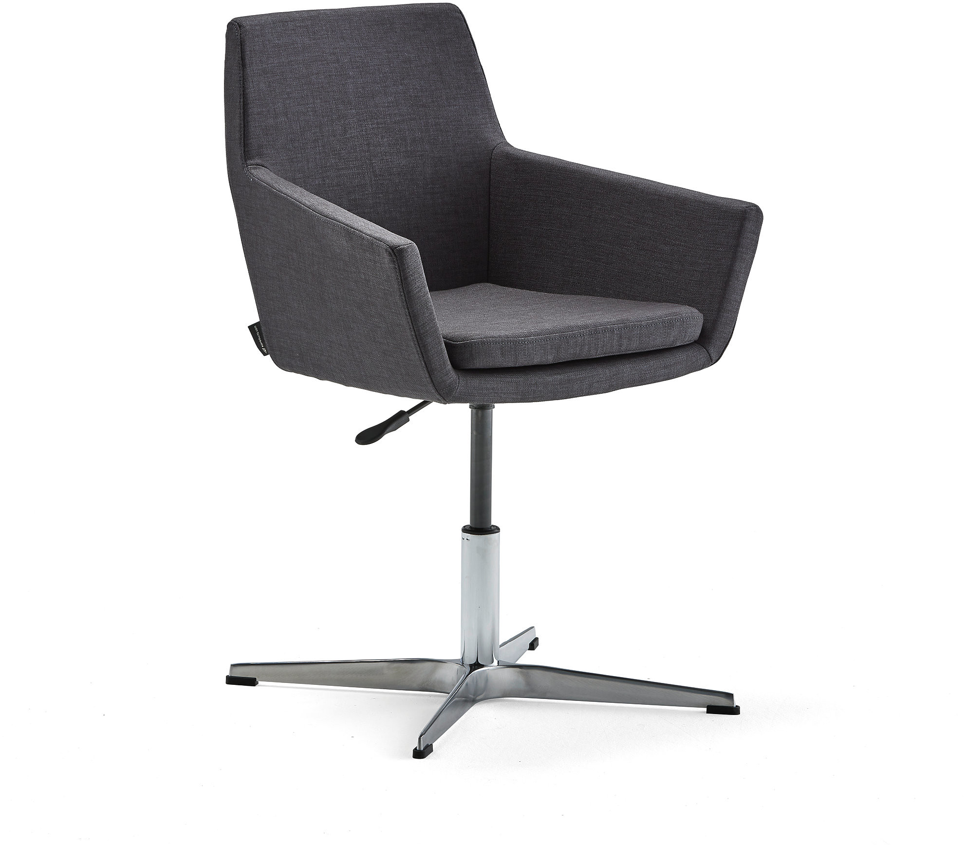 AJ Produkty Krzesło konferencyjne FAIRFIELD, polerowane aluminium, antracyt