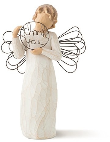 Willow Tree 26166 figurka dekoracyjna, motyw: aniołek z napisem Thank You 26166