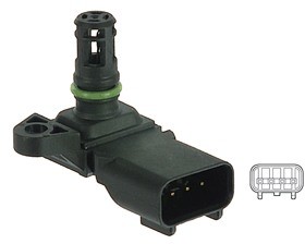 DELPHI Czujnik, ciśnienie w kolektorze dolotowym DELPHI PS10125