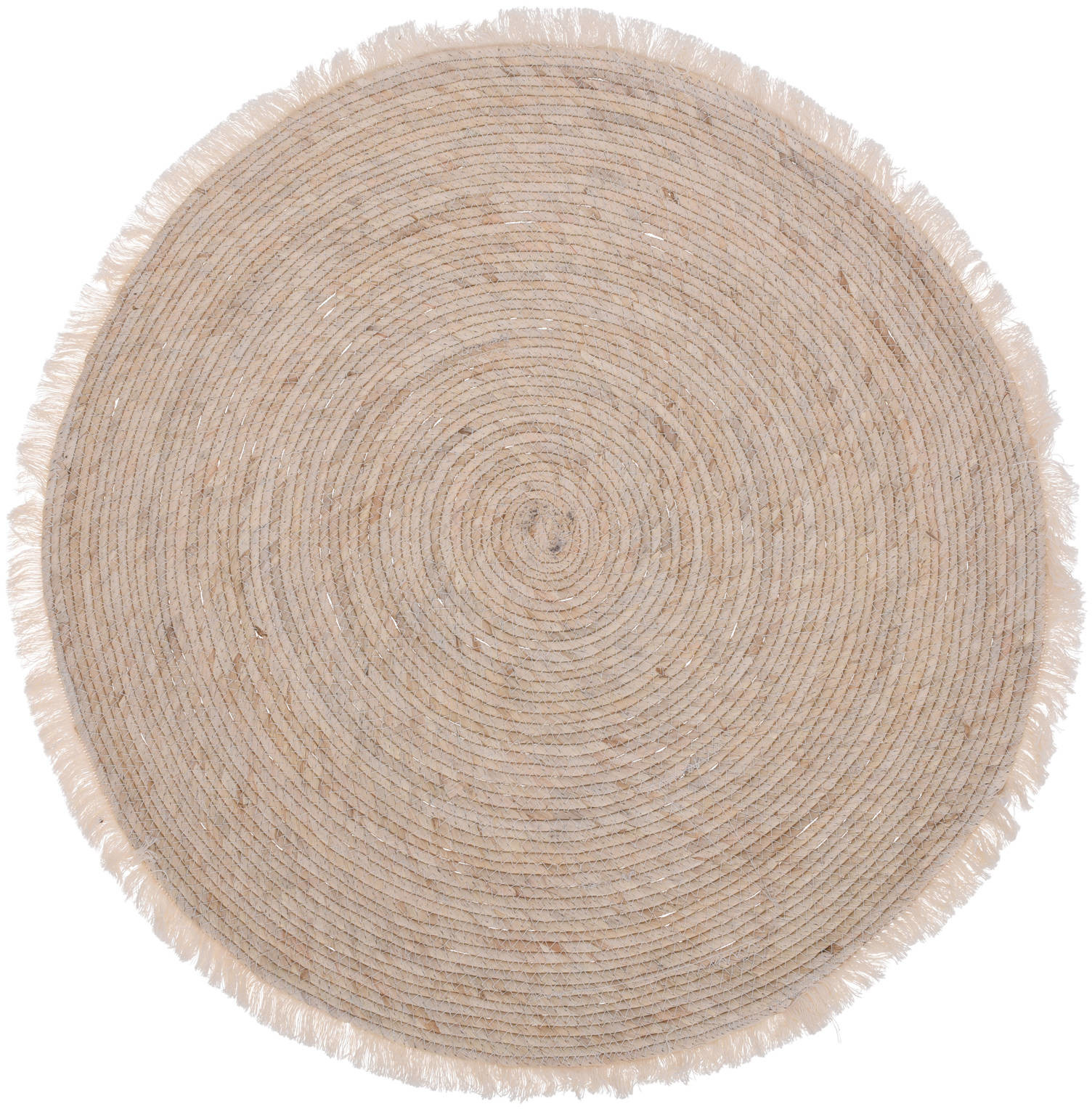 Dywan do salonu okrągły 80 cm z liści kukurydzy KR2002300