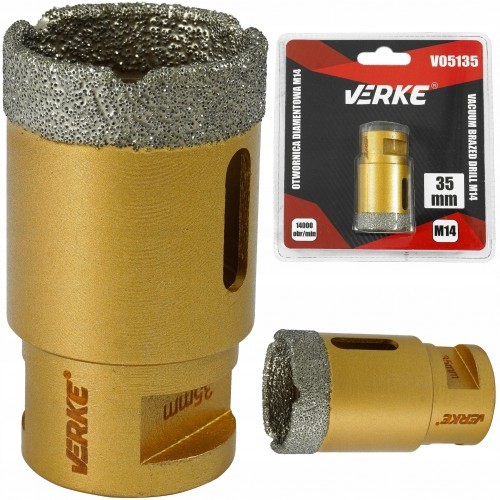 VERKE WIERTŁO DIAMENTOWE WOLFRAMOWE 35MM OTWORNICA M14 V05135