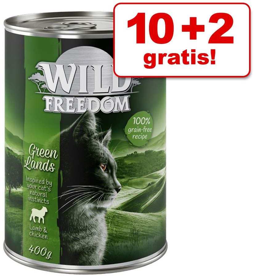 Wild Freedom 10 + 2 gratis!  Adult 12 x 400 g Deep Forest Dziczyzna i kurczak| Dostawa GRATIS od 89 zł + BONUS do pierwszego zamówienia