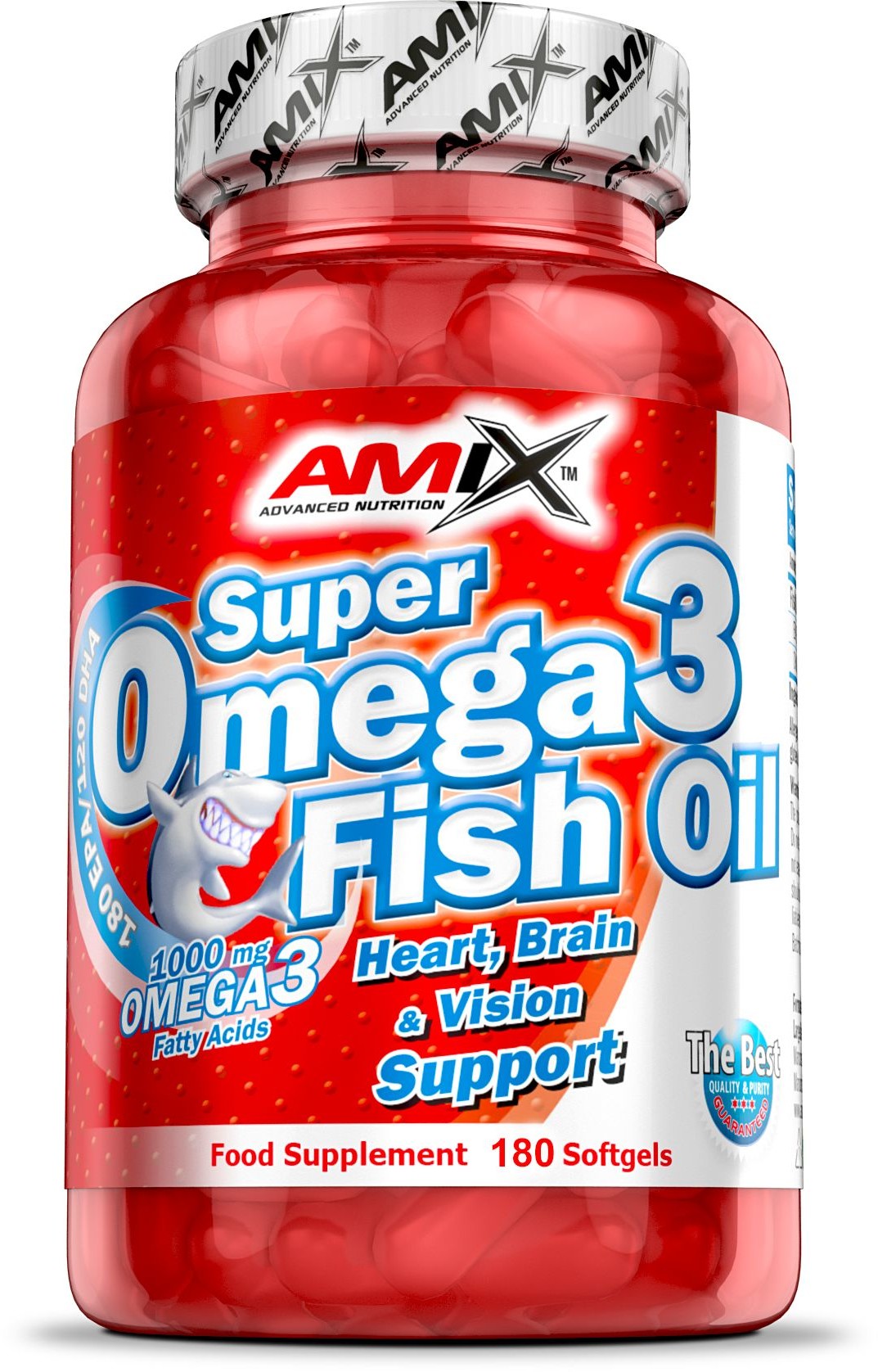 Amix Kwasy tłuszczowe Omega 3 - EPA i DHA - Fish Oil Super Omega 3)