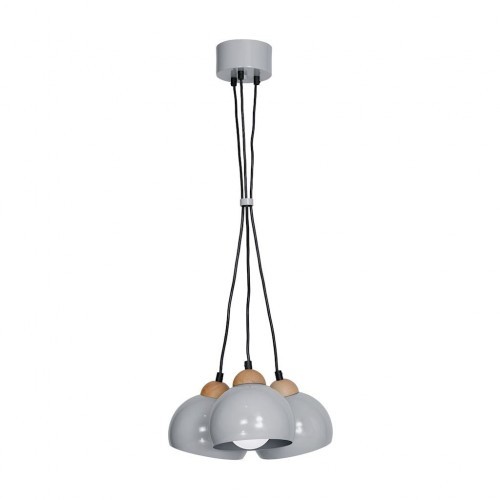 Milagro Lampa wisząca DAMA GRAY 3xE27 MLP6380