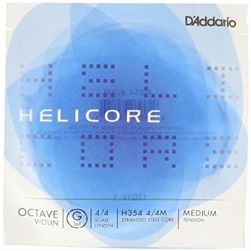 DAddario H354 4/4M skala 4/4 średnie napięcie Helicore Octave skrzypce pojedynczy sznur G H354 4/4M