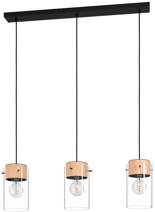 Eglo 43546 - Żyrandol na lince MADRESELVA 3xE27/28W/230V
