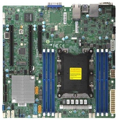 Supermicro X11SPM-F C621 DDR4 M2 MATX CPNT Płyta główna - Intel C621 - Intel Socket P socket - DDR4 RAM - Micro-ATX MBD-X11SPM-F-O