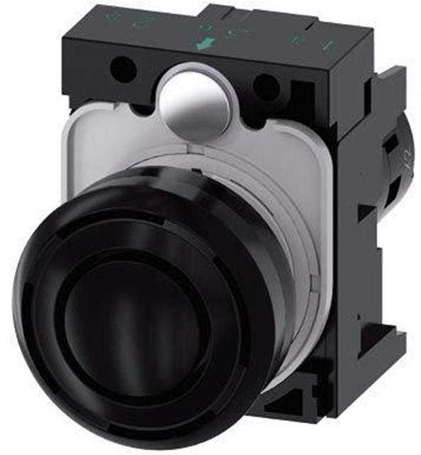 Siemens Acoustic signal device compact 22 mm round plastic blac 3SU1200-6KB10-1AA0