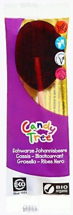 Candy Tree (lizaki, cukierki, żelki) LIZAKI O SMAKU PORZECZKOWYM BEZGLUTENOWE BIO 13 g - CU-CT-708432