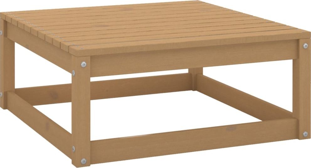 vidaXL Stołek ogrodowy 70x70x30 cm miodowy brąz lite drewno sosnowe 805673