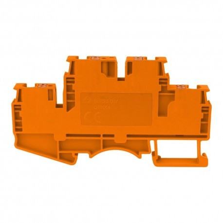 Geberit DEGSON szynowa zaciskowa pomarańczowa 4mm2 2-piętrowa 4-przewodowa DSKK4-01P-15-00A(H)