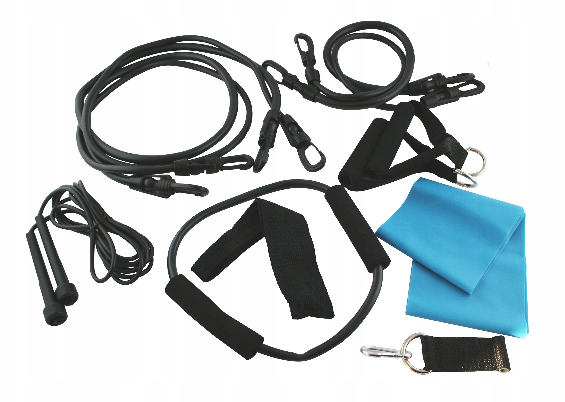 Skakanka + zestaw akcesoriów uchwyty gumy opaski