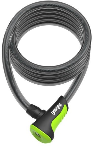 Onguard Zapięcie rowerowe NEON 8157GR Linka 10mm 180cm uchwyt + 2 x Klucze z kodem zielone ONG-8157GR