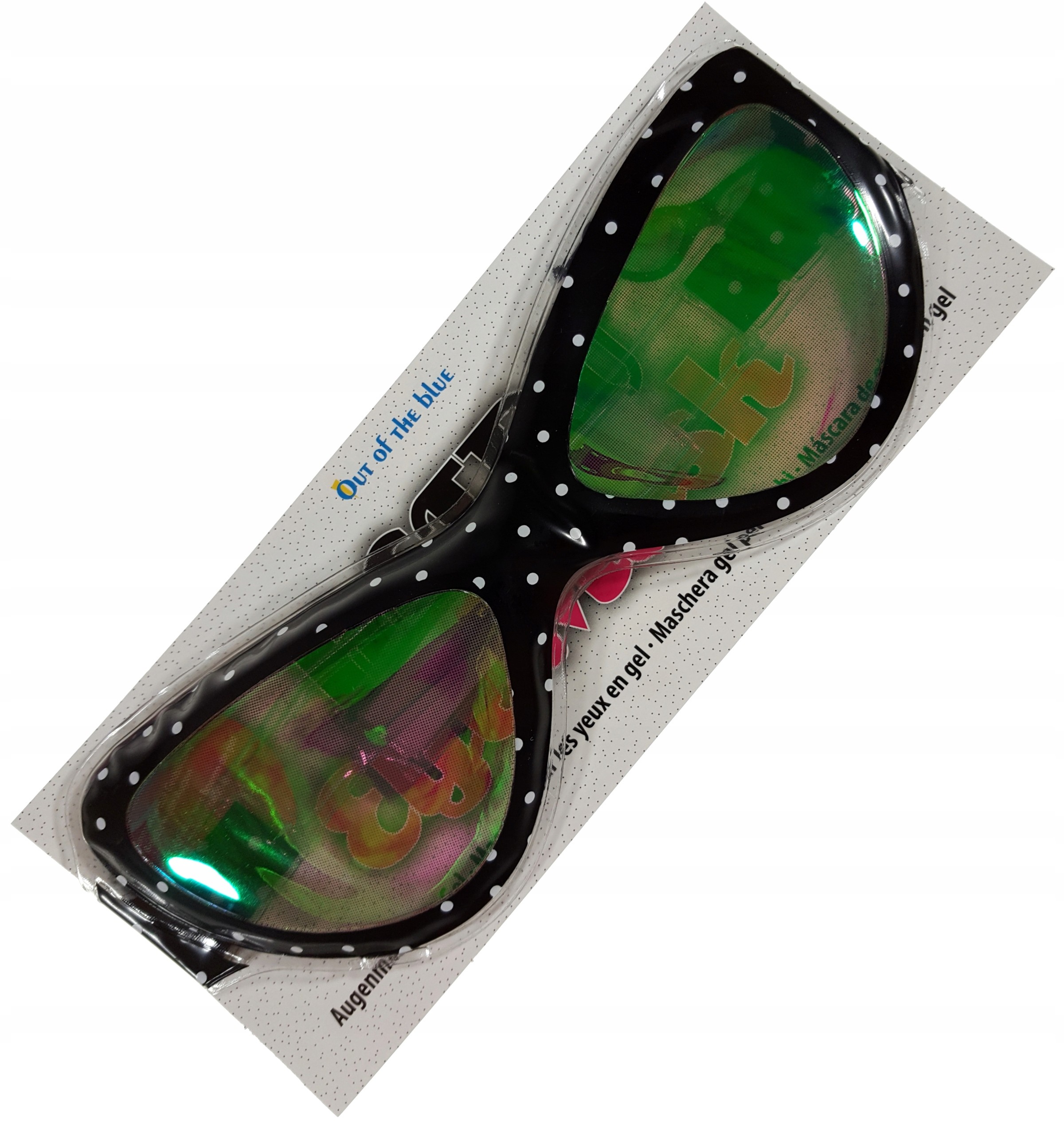Maska Żelowa Maseczka Na Oczy Opaska Okulary Retro
