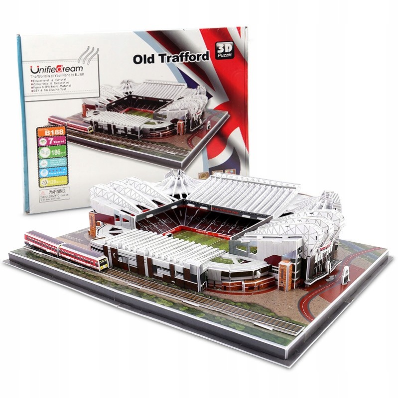 Stadion piłkarski Old Trafford Puzzle 3D