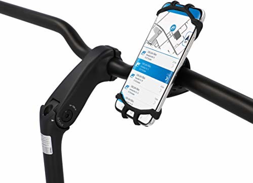 FISCHER Fischer uchwyt na telefon komórkowy do roweru, skutera, uniwersalny uchwyt na telefon komórkowy, obracany o 360°, do smartfonów 3,5 - 6,5 cala