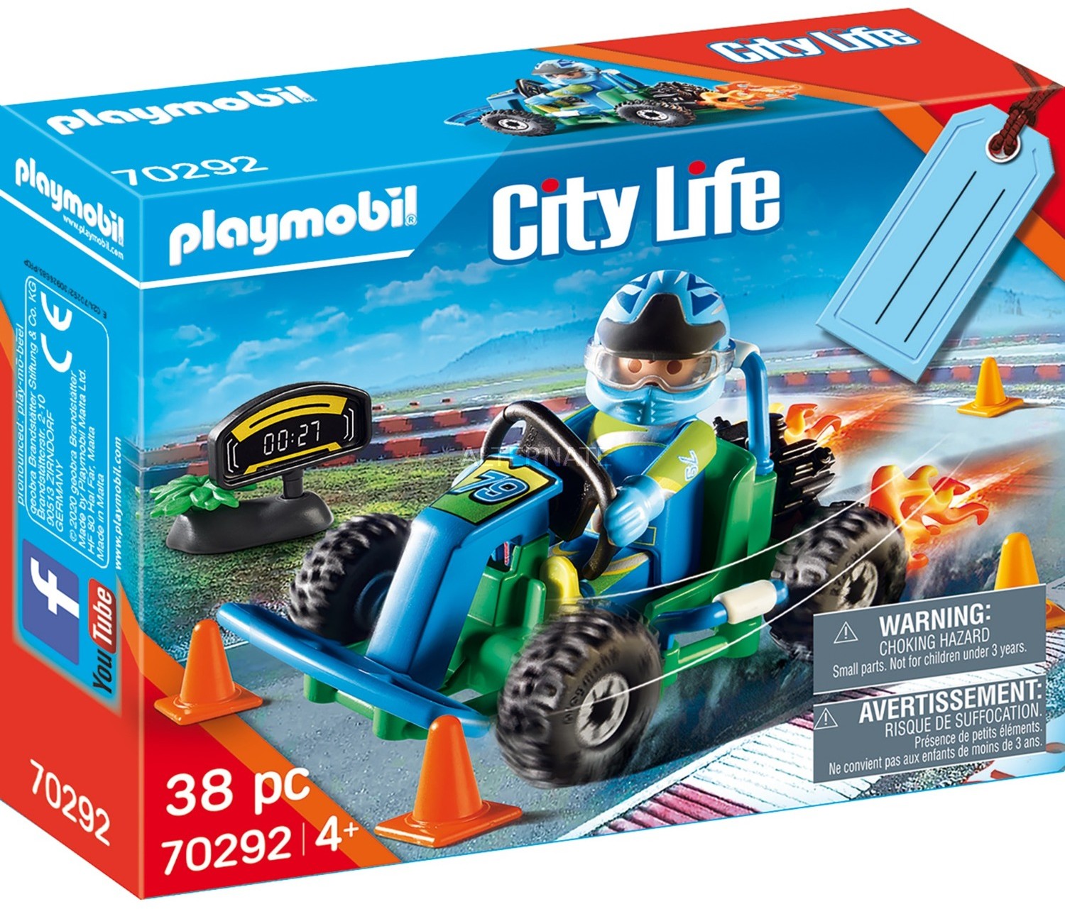 Фото - Конструктор Playmobil Zestaw z figurkami City Life 70292 Zestaw upominkowy "Wyścig Go-Kart& 