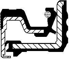 CORTECO Pierścień uszczelniający wału, piasta koła 12037190B