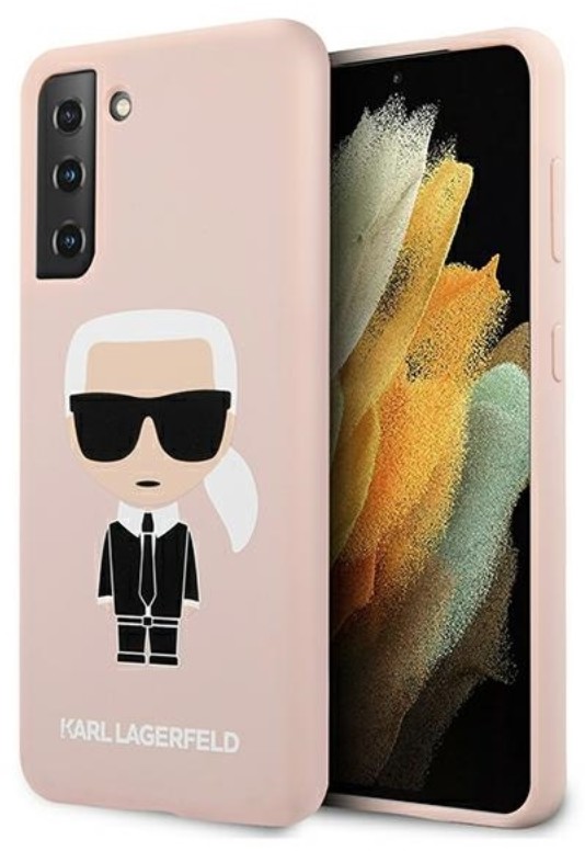 Karl Lagerfeld Fullbody Silicone Iconic - Etui Samsung Galaxy S21 + (Różowy)
