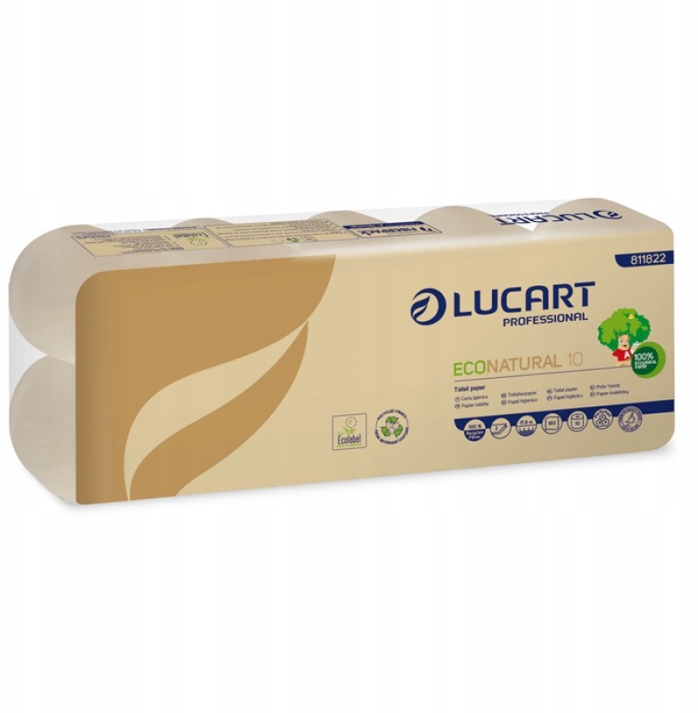 Lucart Papier toaletowy EcoNatural 9,8m 10szt