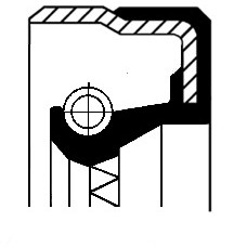 CORTECO Pierscień uszczelniający wału, wał skrzyni biegów 01020467B