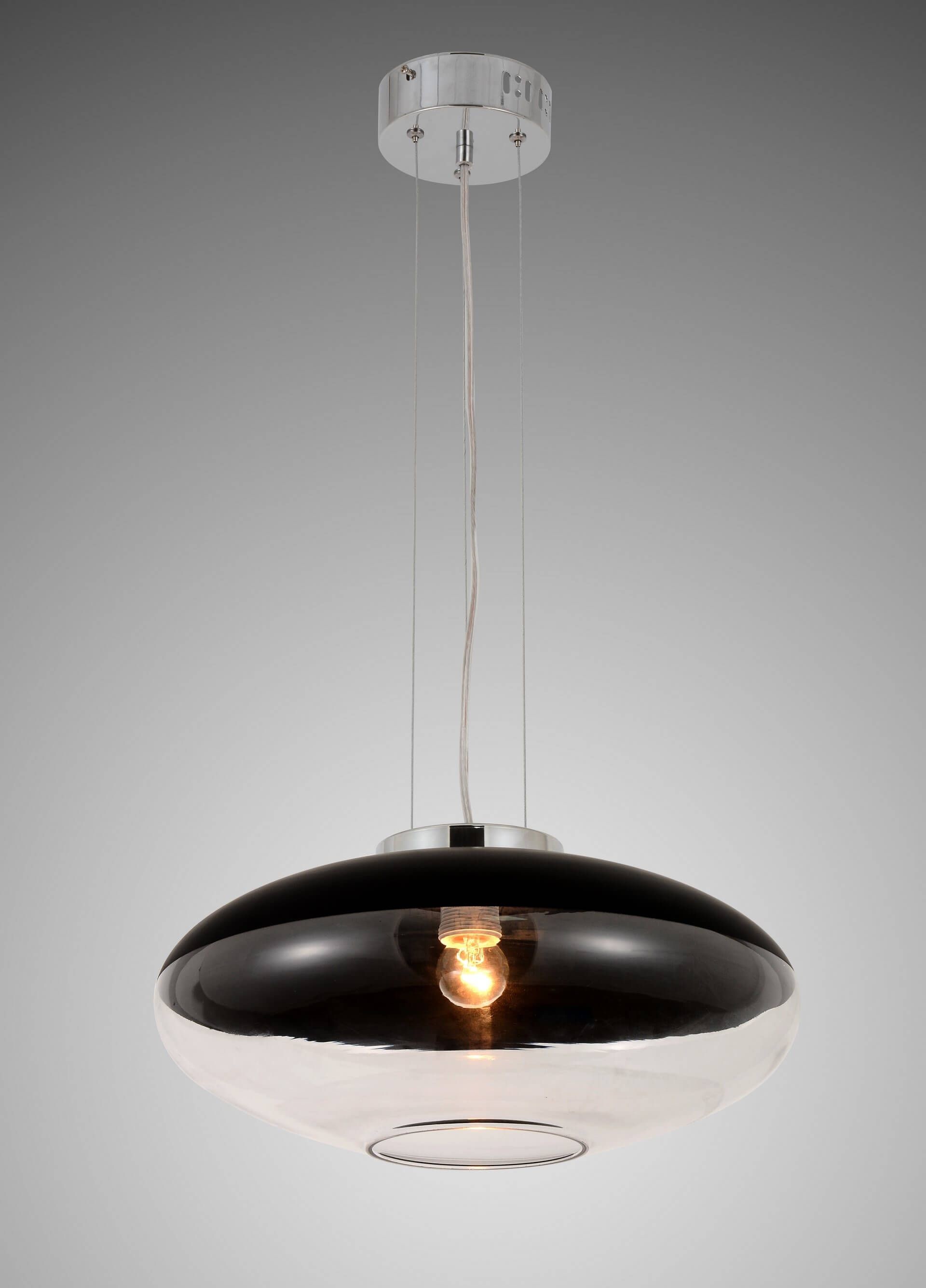 Lumina Deco Deco NOWOCZESNA LAMPA WISZĄCA CZARNA RAVEO D40 LDP 6850-1 (BK)