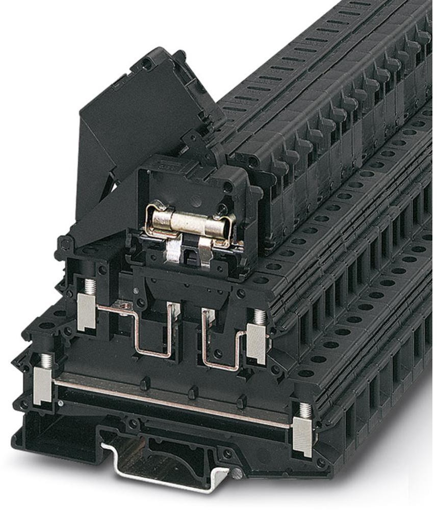 Phoenix Contact Zabezpieczający zacisk szeregowy UKK 5-HESI 5X20) UKK 5-HESI 5X20) Phoenix Contact 3007204 czarny Zawartość 50 szt UKK 5-HESI 5X20)